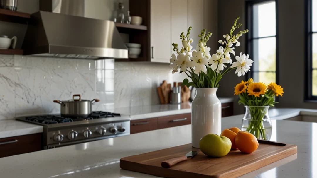 Biały konglomerat w kuchni: nowoczesne rozwiązania i zastosowania